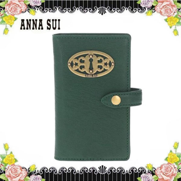 アナスイ ANNA SUI ドリーム 通勤 通学 やぎ革 鍵 キー IC カード ケース 定期 緑 グリーン バラ 薔薇 ブランド クリスマス ハロウィン バレンタイン お返し 誕生日 プレゼント ギフト