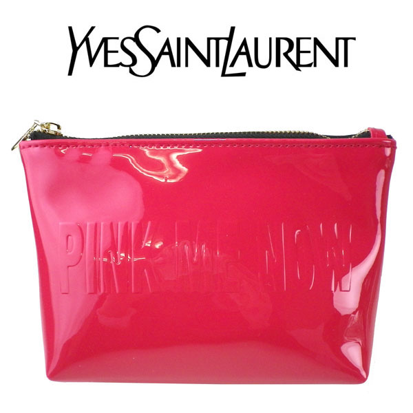 楽天市場 海外限定 イヴサンローラン Yves Saint Laurent Ysl ポーチ 小物入れ ロゴ イブサンローラン ポーチ ピンク Pink Me Now エナメル 化粧 化粧ポーチ ブランドメイク かわいい 化粧ポーチ イヴ サンローランコスメ ブランド クリスマス ハロウィン