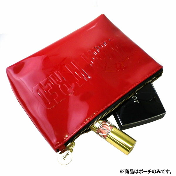 楽天市場 訳ありsale イヴ サンローラン Yves Saint Laurent Ysl ポーチ 小物入れ ロゴ 赤 レッド 海外限定 I Wanat It Red エナメル 化粧 メイク コスメ ブランド クリスマス ハロウィン バレンタイン Moncachette