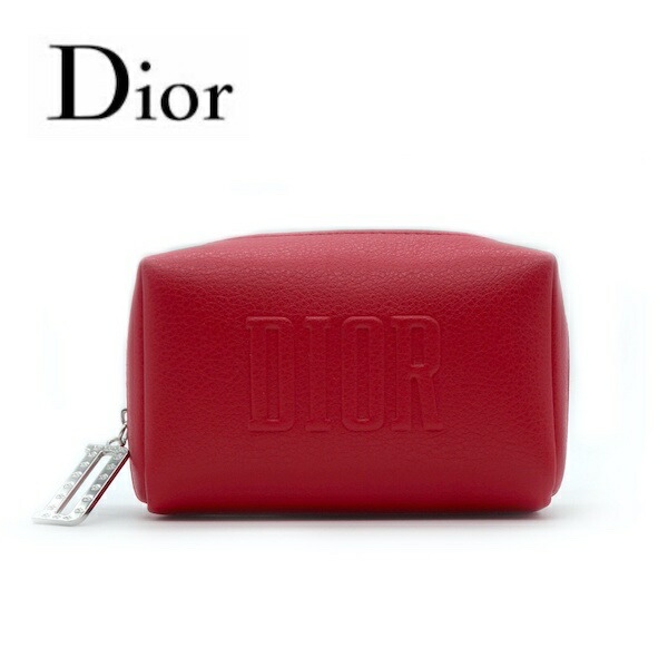 Dior紙袋付き ラッピング済み 春 Dior プレゼント ディオール ポーチ ディオール ビューティー Dior Beauty お祝い 赤 レッド チャーム ロゴ かわいい おしゃれ メイク 化粧ポーチ 就職祝い お祝い プレゼント 誕生日プレゼント お返し お返し ブランド プレゼント
