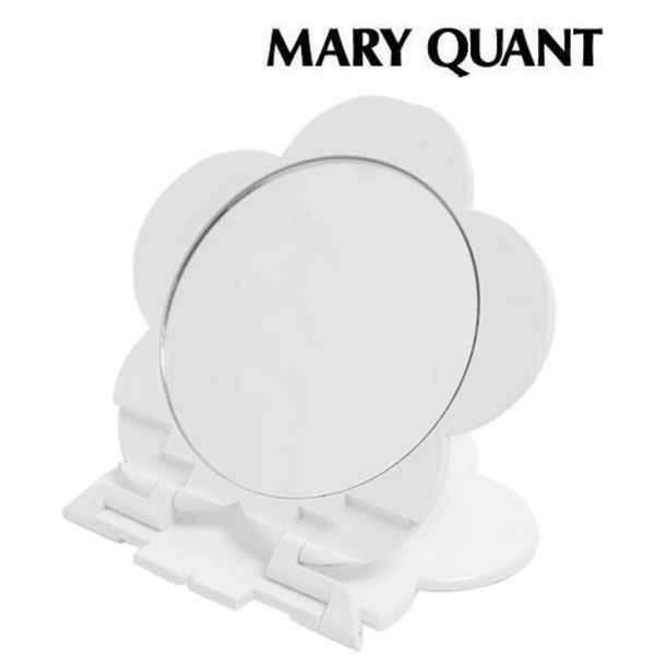 マリークワント Mary Quant マリクワ マリークヮント コンパクト ミラー ホワイト 鏡 化粧 メイク コスメ デイジー 花 花柄 フラワー 折りたたみ 白 スタンド ブランド 誕生日 お返し 誕生日プレゼントギフトお返し 品質満点