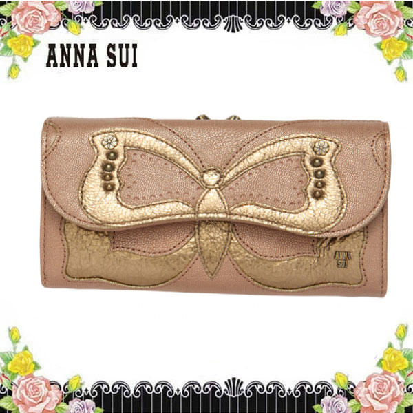 アナスイANNA SUI ベロニカ　ラウンドファスナー長財布　ブラック　新品 ブラック アナスイ ANNA SUI ラウンドファスナー 長財布