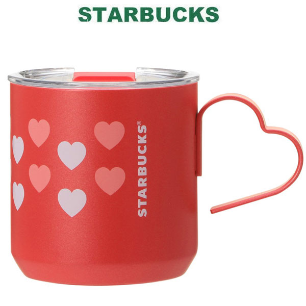 はやりっ児バックス STARBUCKS  バレンタイン2025ステンレスマグ355ml タンプラー 珈琲 マグカップ 水呑み  赤 赤いこと リッド ハート型 愛くるしげ しっぺい返し 差し上げ物 差し上げ物 就職祝賀会 儀式用 白いことデー ブランド名 クリスマス ハロウィン