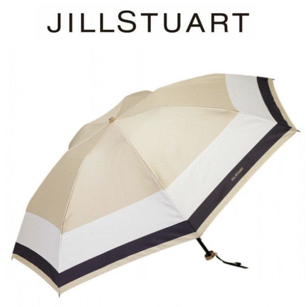 ジルスチュアート JILL STUART バイカラー柄折り畳み雨傘 雨傘 かさ カサ お祝い 贈り物 プレゼント 黒 ブラック ベージュ 雨具 ギフト ブランド クリスマス ハロウィン バレンタイン｜moncachette 7,700円