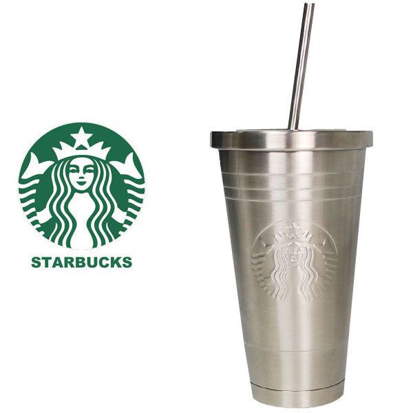 楽天市場 海外限定 スターバックス Starbucks スタバ アイス カップ型 ストロー ステンレス タンブラー シルバー ステンレス 銀 シルバー 保温 保冷 Togo カップ 女神 ロゴ 型押し 水筒 ブランド クリスマス ハロウィン バレンタイン Moncachette