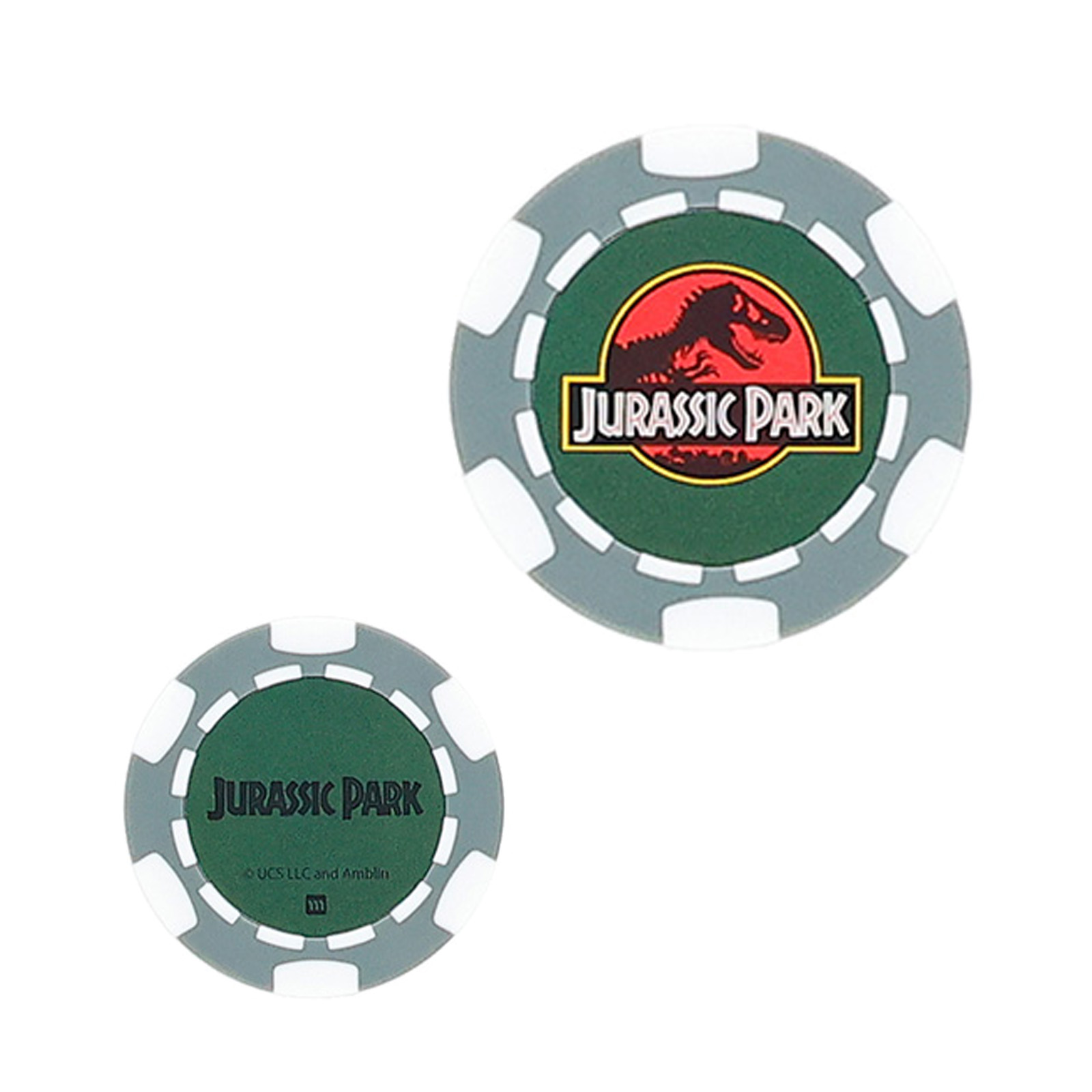 ゴルフ カジノチップ ジュラシックパーク コインマーカー 【IR】画像