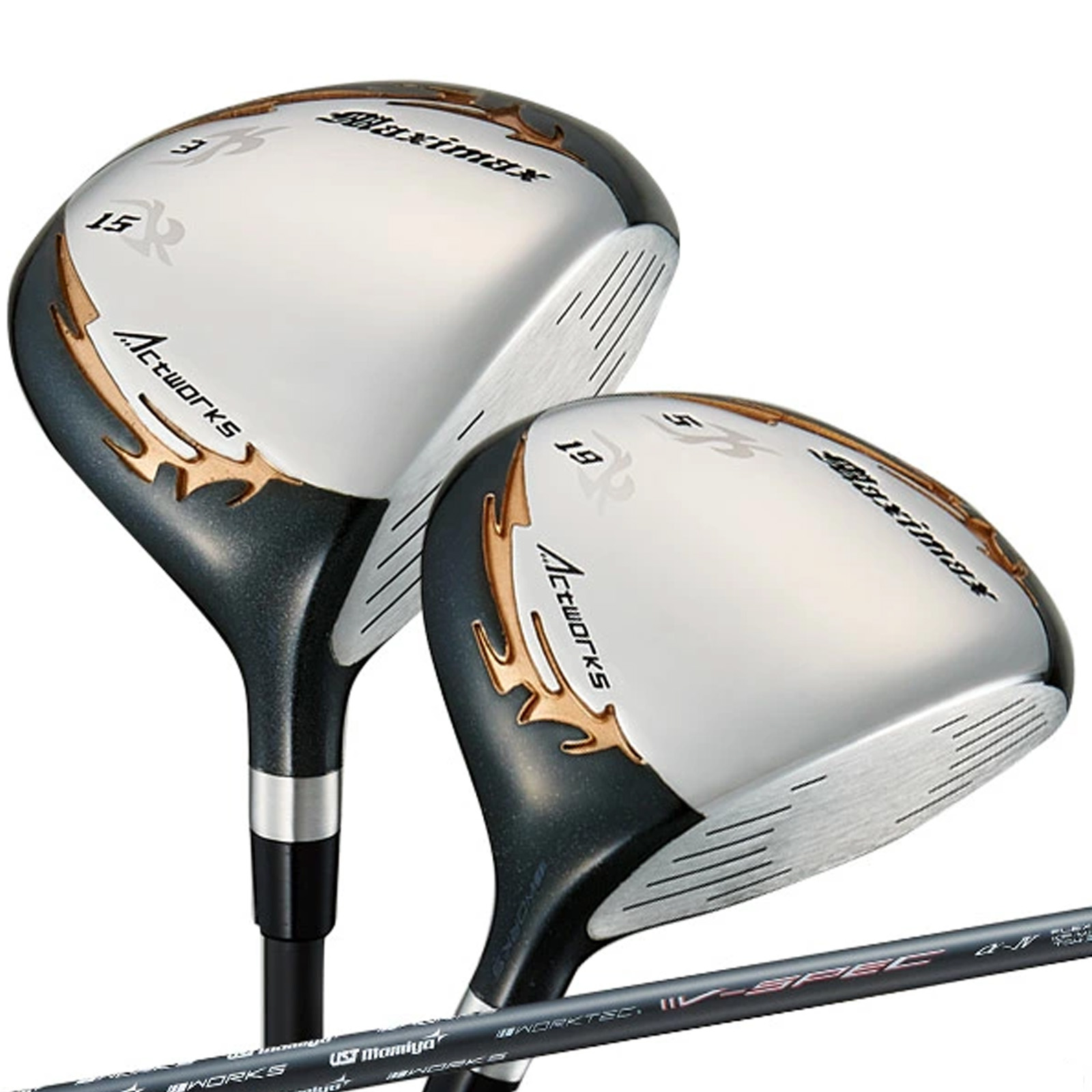 ゴルフ メンズ FW フェアウェイウッド マキシマックス FW ２本セット ３番 ５番 USTマミヤ Ｖ-spec α-4 【IR】 16,329円