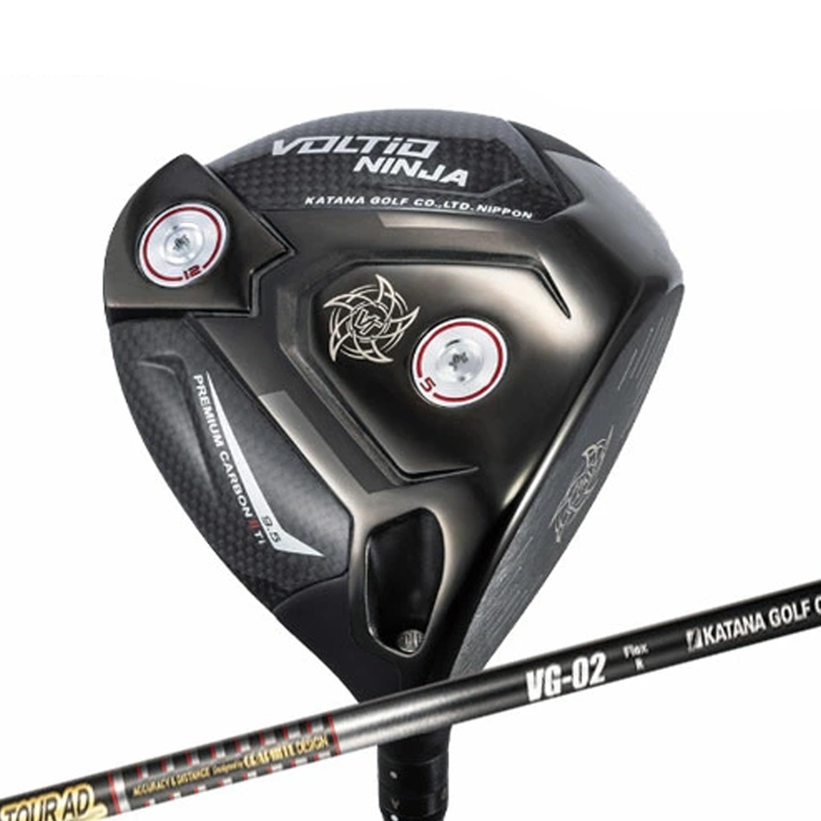 ゴルフ メンズ ドライバー DR カタナゴルフ VOLTiO NINJA PREMIUM CARBON 2 Ti Driver 右用 【IR】｜モンドゴルフ