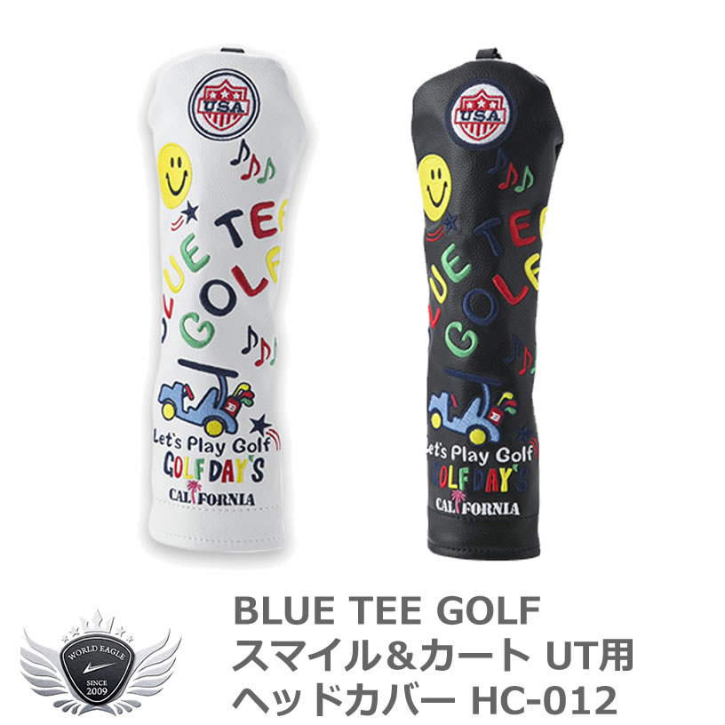 801円 マーケティング BLUE TEE GOLF ブルーティーゴルフ スマイル カート UT用ヘッドカバー HC-012