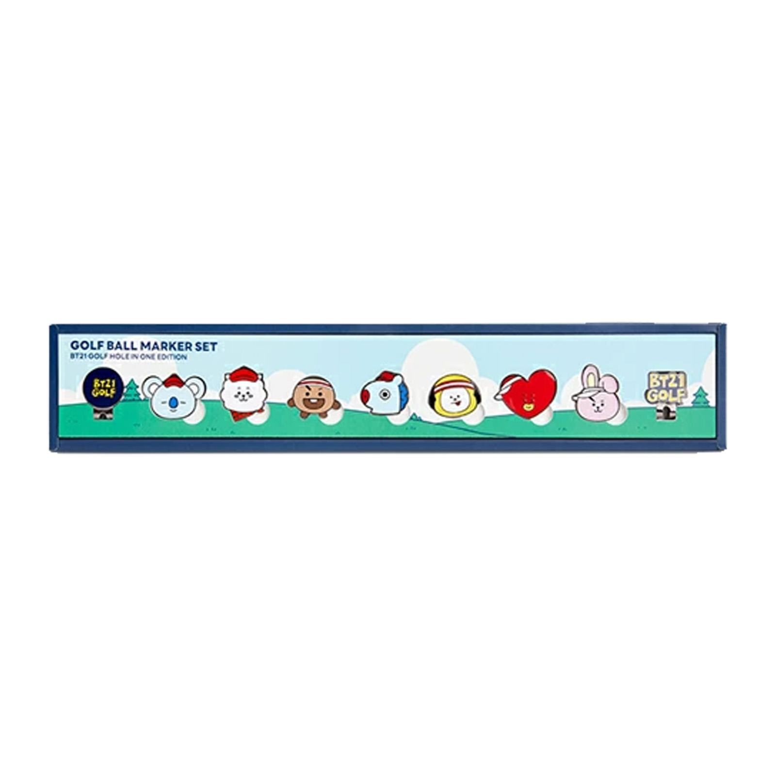 ゴルフ キャップ 取付 リンクス BT21 GOLF HOLE IN ONE マーカー Lucky 7 SET 【IR】