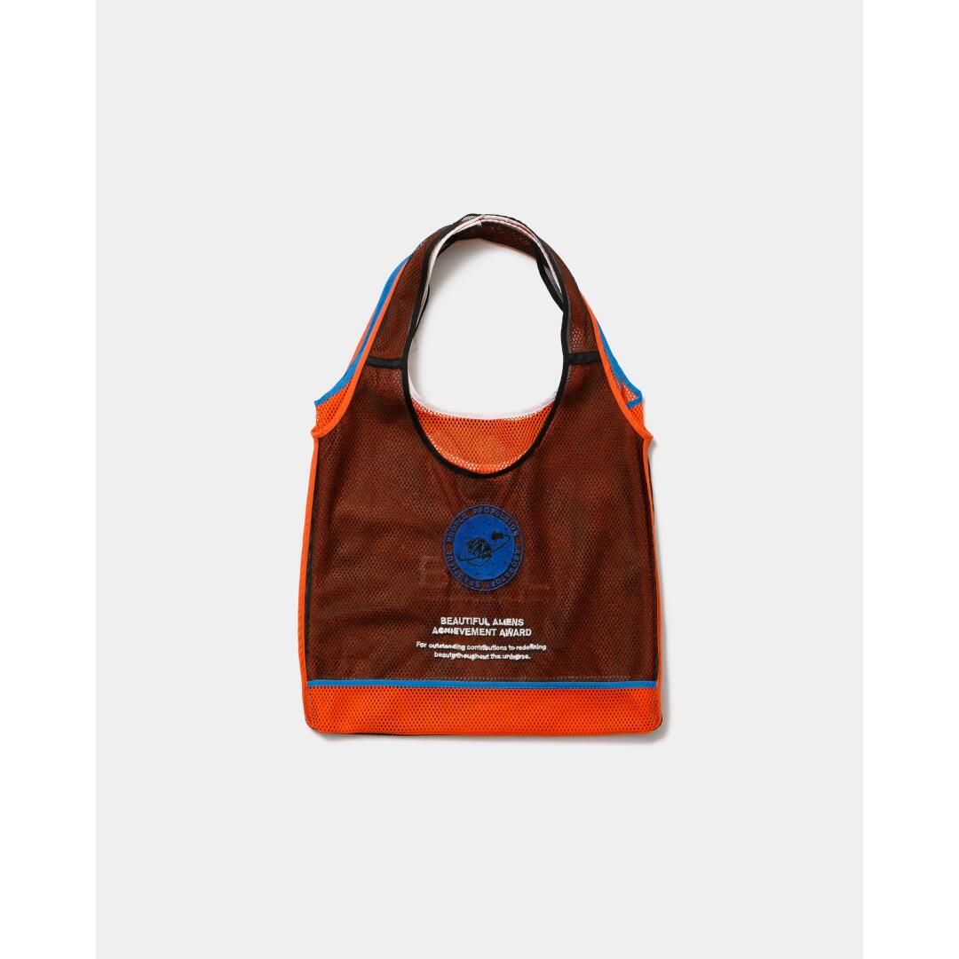 beautiful people | ビューティフルピープル flip cosmic mesh marchebag orange (1616612011) 26SS 26春夏  御徒面子 マルシェ御徒面子