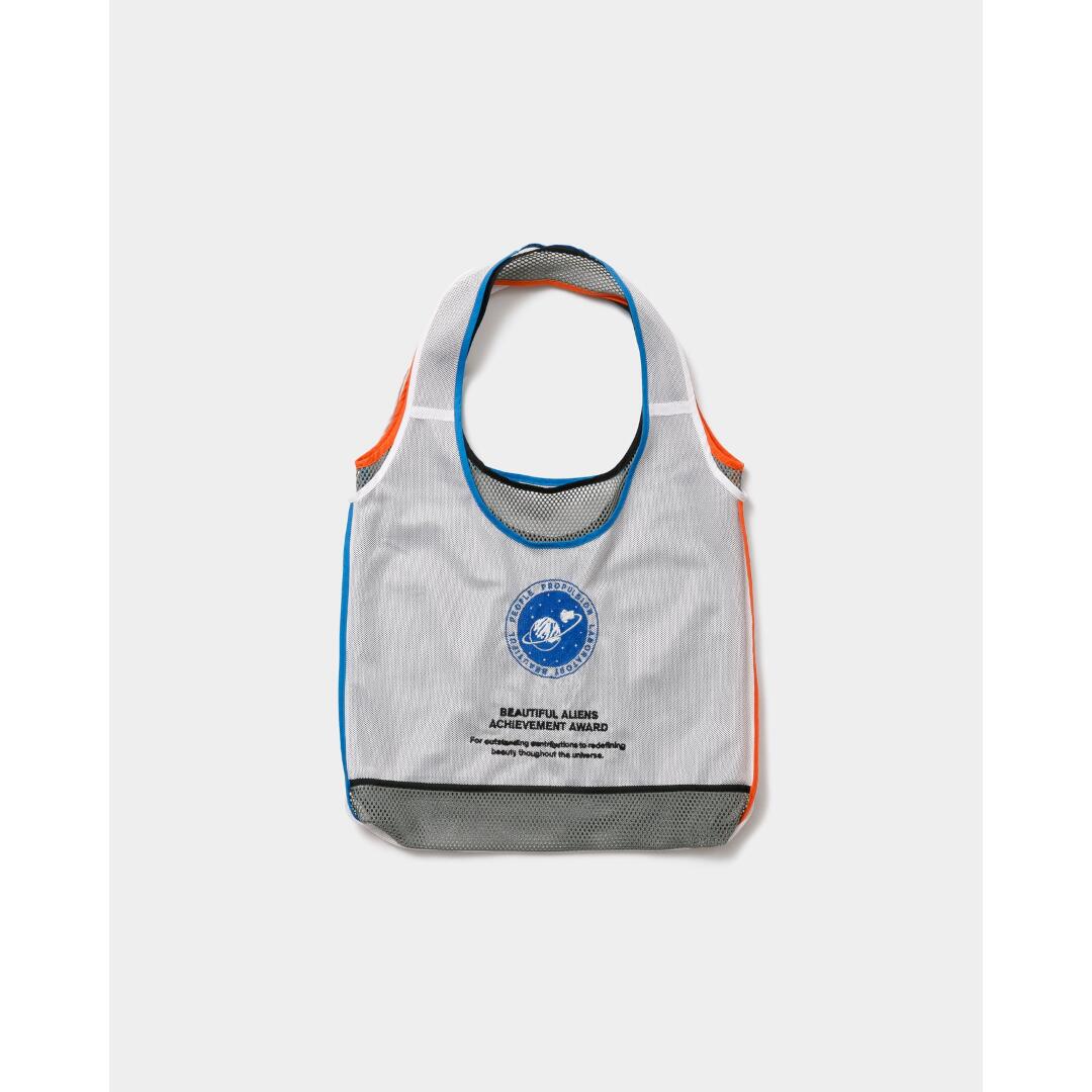 beautiful people | ビューティフルピープル flip cosmic mesh marchebag gray (1616612011) 26SS 26春夏  御徒面子 マルシェ御徒面子