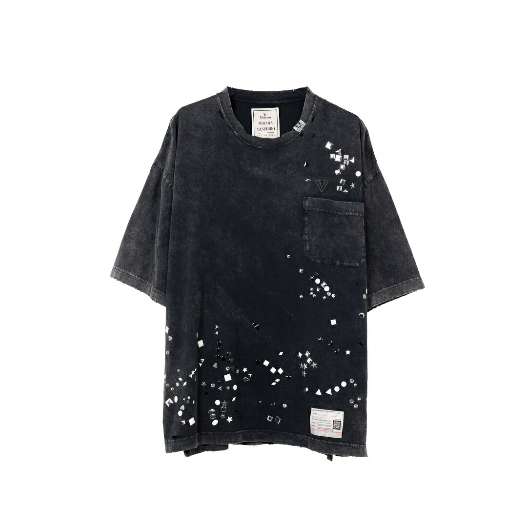 MIHARA YASUHIRO 半袖シャツ 48 Maison MIHARA YASUHIRO - KISS プリント ショートスリーブ