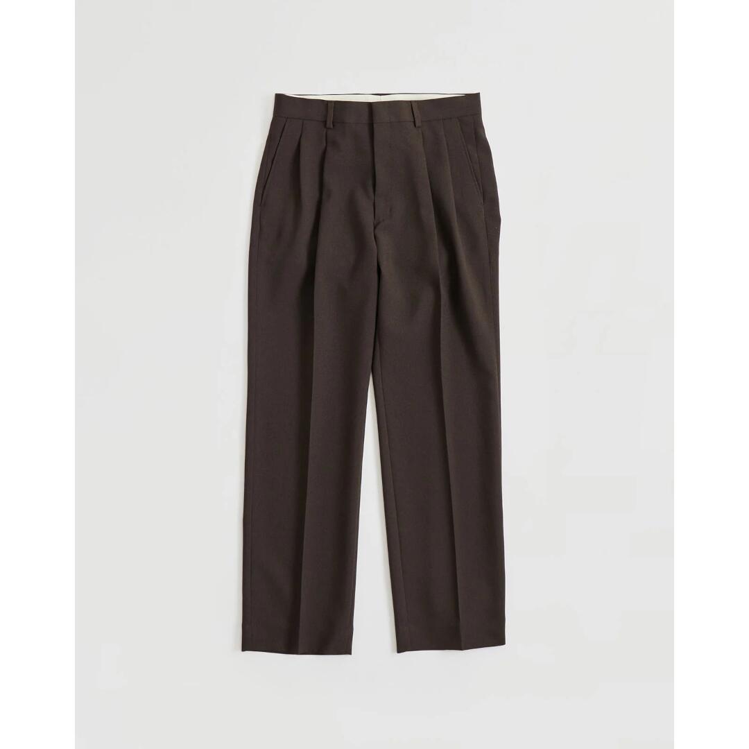 ＼全品10%OFFクーポン配布中／ Shinzone 【シンゾーン】 CHRYSLER PANTS 48BROWN (21AMSPA01) 25AW25秋冬 　パンツ　2タックパンツ