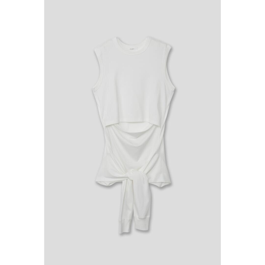 ＼全品P10倍！4/4(土)20時～／ CINOH/チノ 2WAY STRUCTURED PULLOVER WHITE ( E-40-040) 26SS 26春夏 トップス　プルオーバー　2way