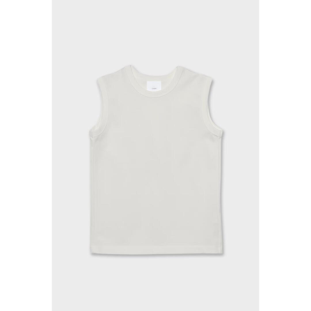 CINOH/チノ REFINA/SLEEVELESS TEE  OFFWHITE (C-40-002) 26SS 26春夏 トップス 衣袂受け答えティーシャツ レディースファッション-タンクトップ-トップス