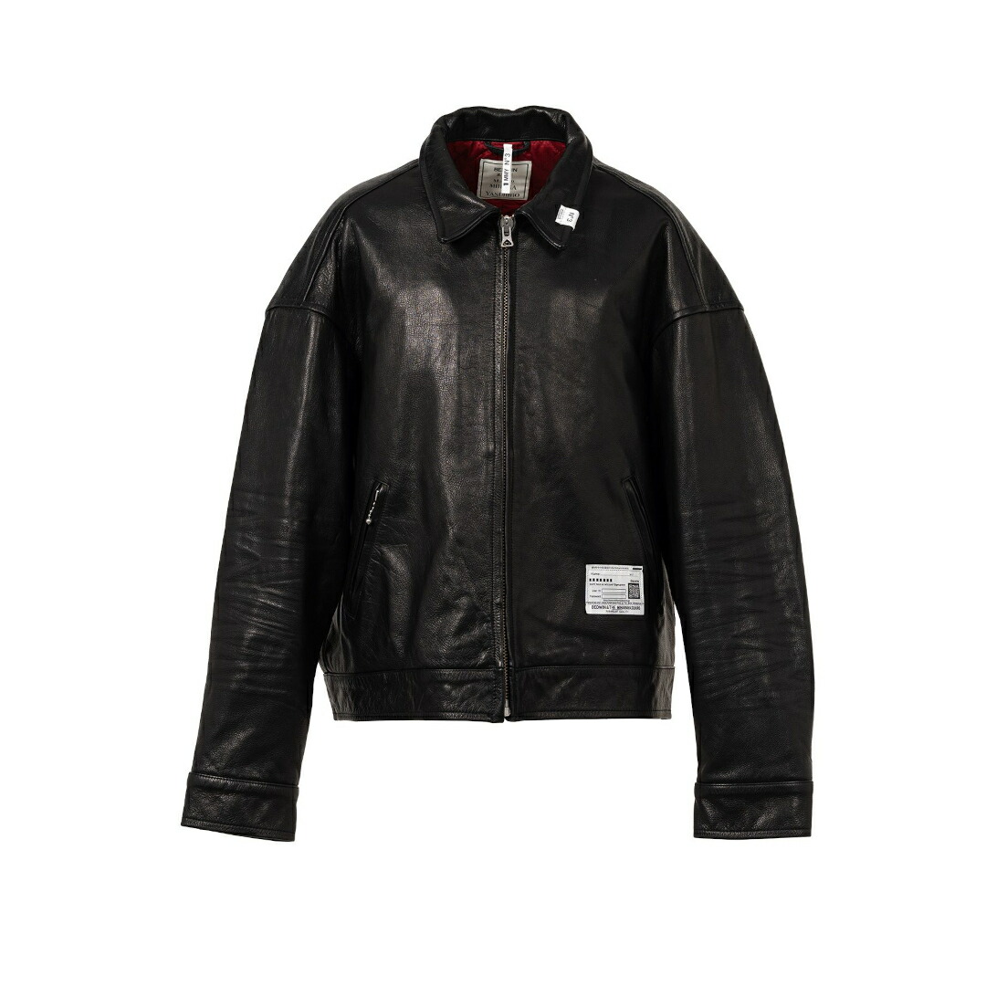 Maison Mihara Yasuhiro レザーライダースジャケット　46 新品 ミハラヤスヒロ レザーライダースジャケット size 46