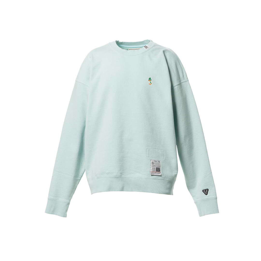 Maison MIHARA YASUHIRO | メゾンミハラヤスヒロ Leon Embroidery Sweatshirt  BLUE (J16PO792)  26SS 26春夏 トップス 労働者の一団のど首 汗水 トレーナー レオン 刺しゅう エンブロイド 紋章