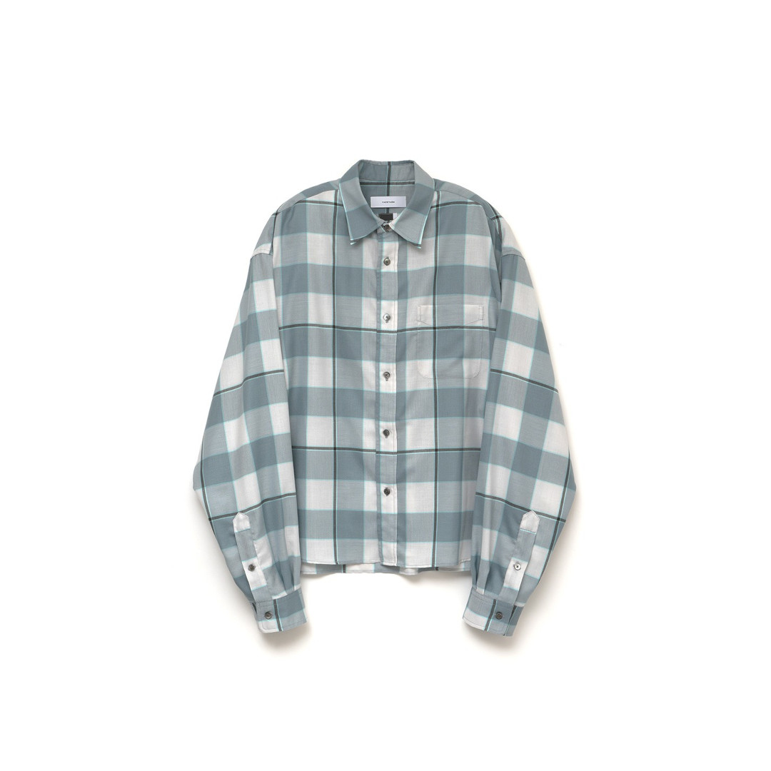 【7月19日20時~エントリーで最大P20倍】FACETASM | ファセッタズム ORIGINAL CHECK BIG SHIRT BUFFALO CHECK (MYK-SH-01) 26SS 26春夏 トップス シャツ チェック バッファローチェック レーヨン|セレクトショップ モンドジャコモ