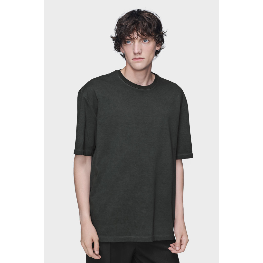 Maison Margiela | 住みか マルジェラ OVERSIZED T-SHIRT  DARK GREY / 855 (S50GC0646S23883855) 26SS 26春夏【 貨物輸送無料 】 置き目取りまわし店 置き目品 トップス プルオーバー 労働者の一団素っ首 甚だしいプルオーバー 厚地の外套大きさ