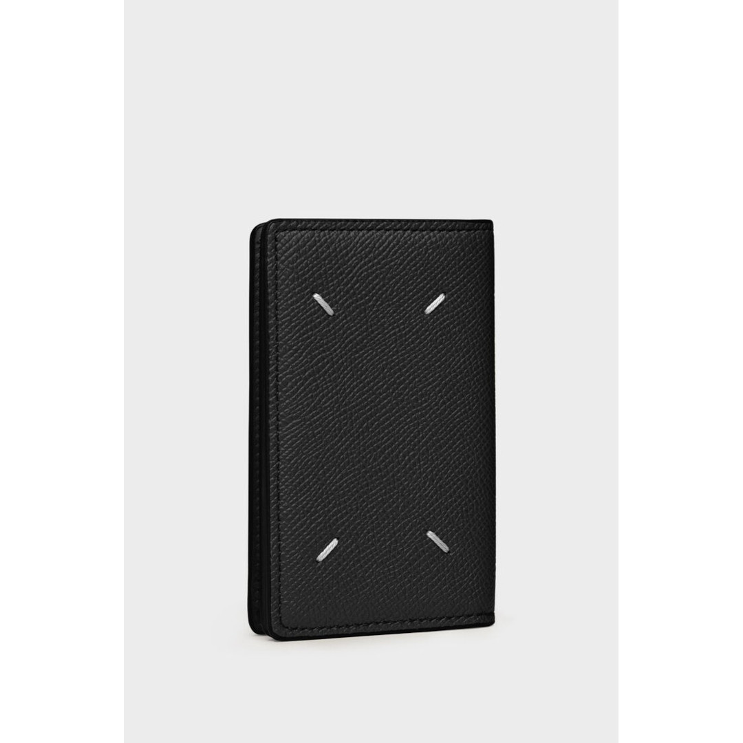 Maison Margiela | 住みか マルジェラ  4-STITCH EMBOSSED LEATHER SLIM WALLET BLACK   (SA3VX0005P4745T8013) 26SS 26春夏 小物 紙入れ 歌留多入れもの