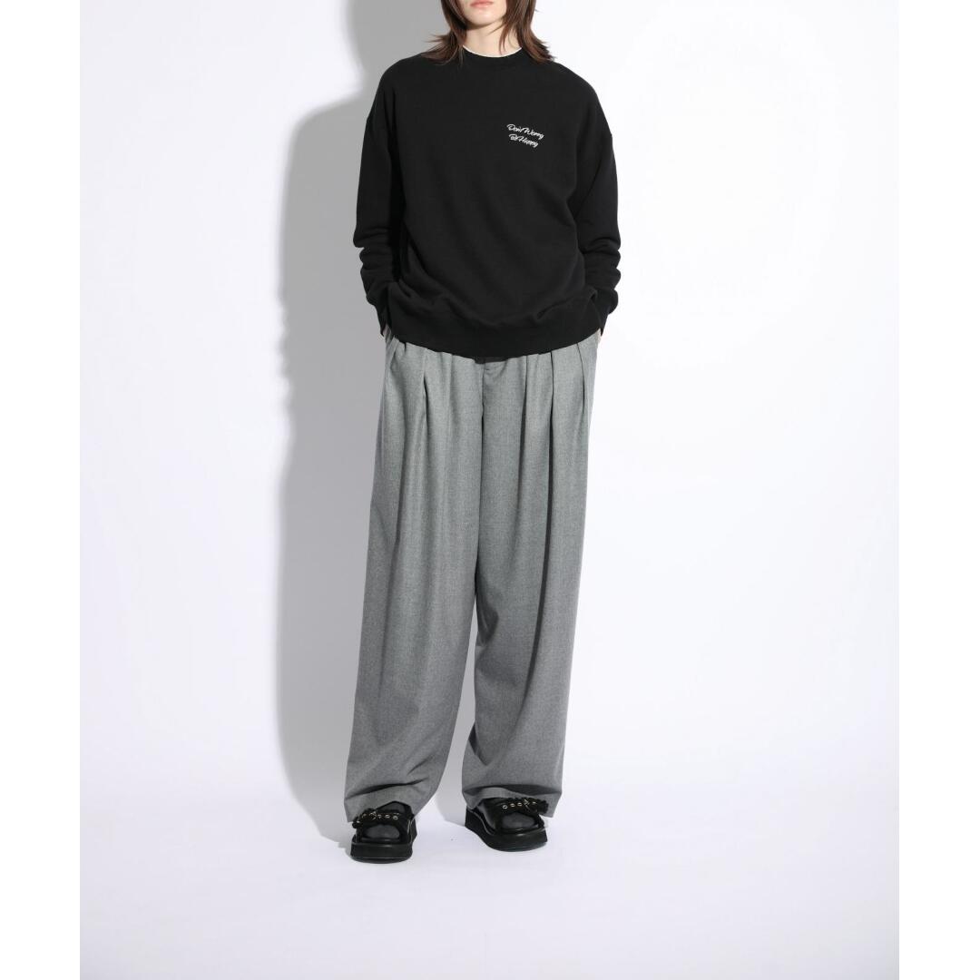 ＼全品10%OFFクーポン配布中／ SACRA【サクラ】PREMIUM FLEECE LOGO TOP 990BLACK (125650091) 25AW 25秋冬 　トップス　カットソー　スウェット