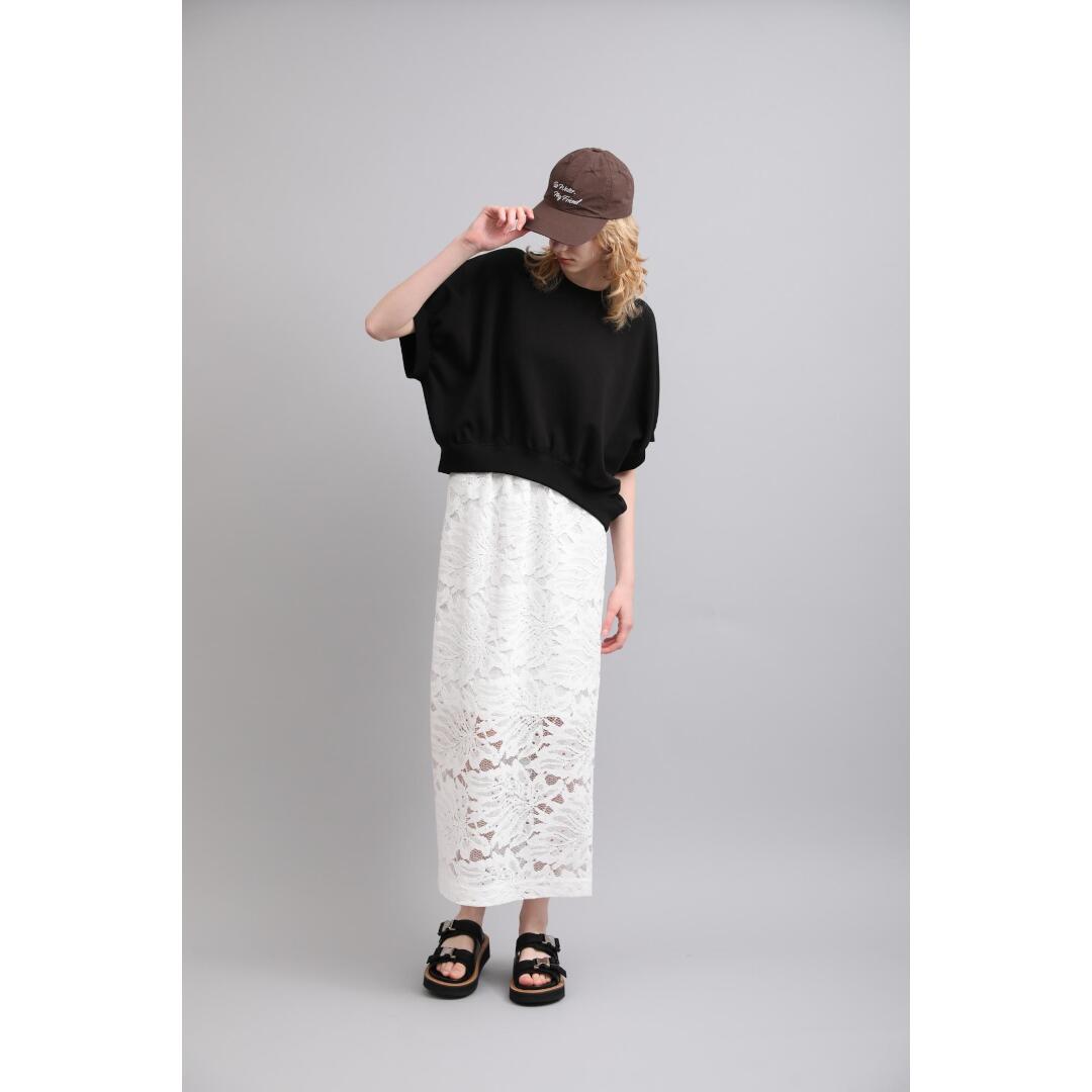 SACRA【櫻】DOUBLE KNITTED CLOTH TOP 990BLACK (126145091)      26SS 26春夏  トップス カットソー