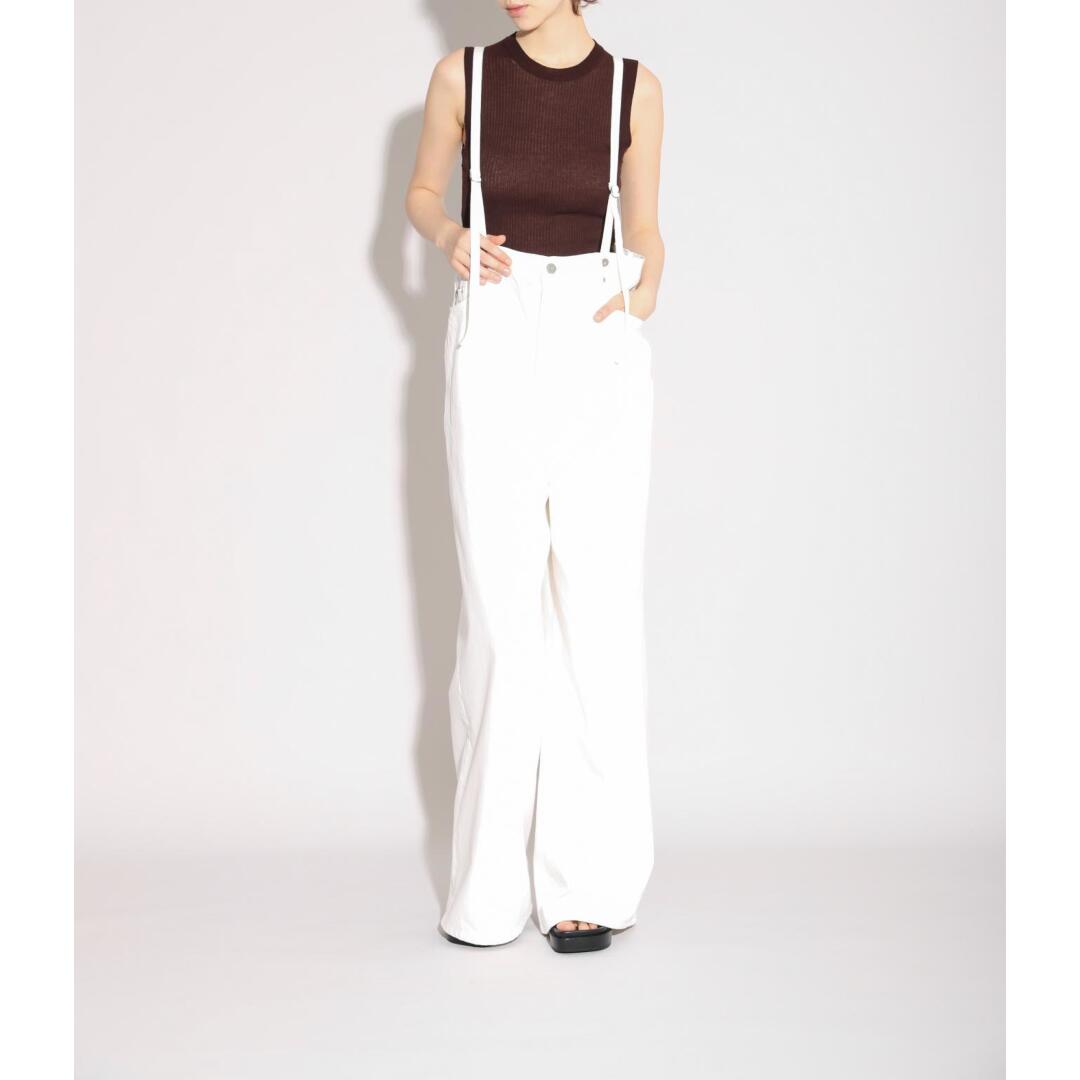SACRA【桜】FINE TWIST CO/SI RIB N/S TOP 180BROWN (126231081)               26SS 26春夏  トップス ノースリーブ