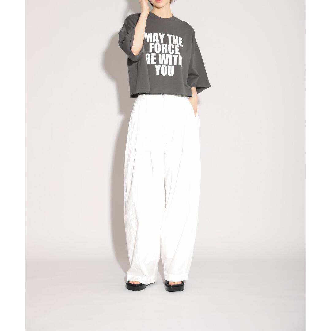 ＼全品P10倍！4/4(土)20時～／ SACRA【サクラ】S.FINE FLEECE CROPPED LOGO TOP 980CHARCOAL (126243091) 26SS 26春夏 　トップス　ロゴトップス