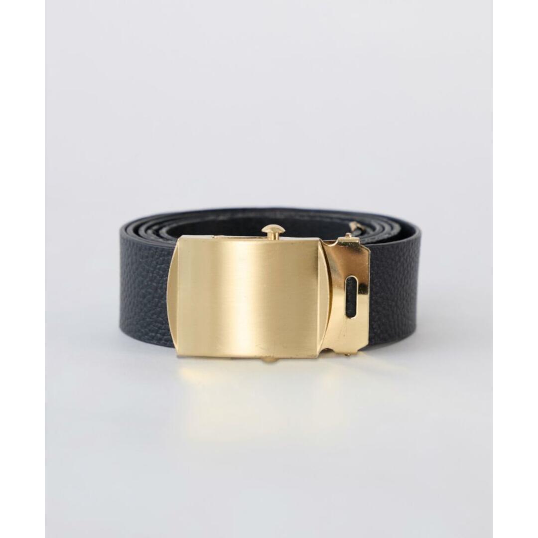 ★ MICA \u0026 DEAL【マイカアンドディール】ゴールドガチャレザーベルト BLACK (0126110062) 26SS 26春夏 胴締め  ガチャベルト