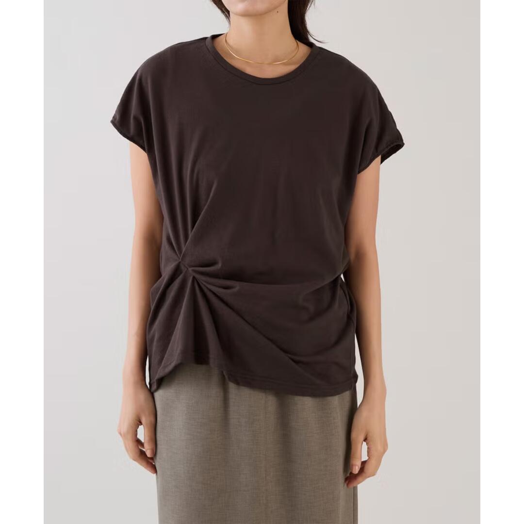 【marmors】 waist tuck T-shirt  BROWN (0226109022) 26SS 26春夏 トップス ティーシャツ