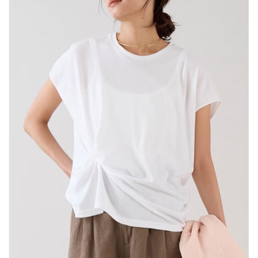 【marmors】 waist tuck T-shirt  WHITE (0226109022) 26SS 26春夏 トップス ティーシャツ