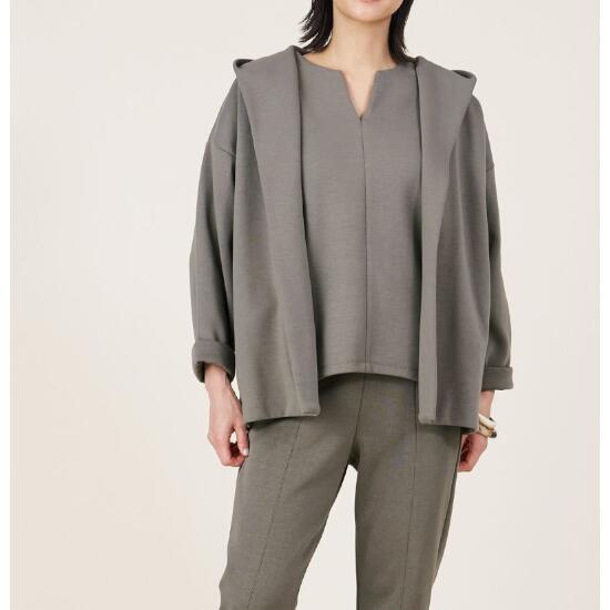 【marmors】gown parka GRAY-KHAKI (0225109026) 25SS 25春夏 パーカー ガウンパーカー