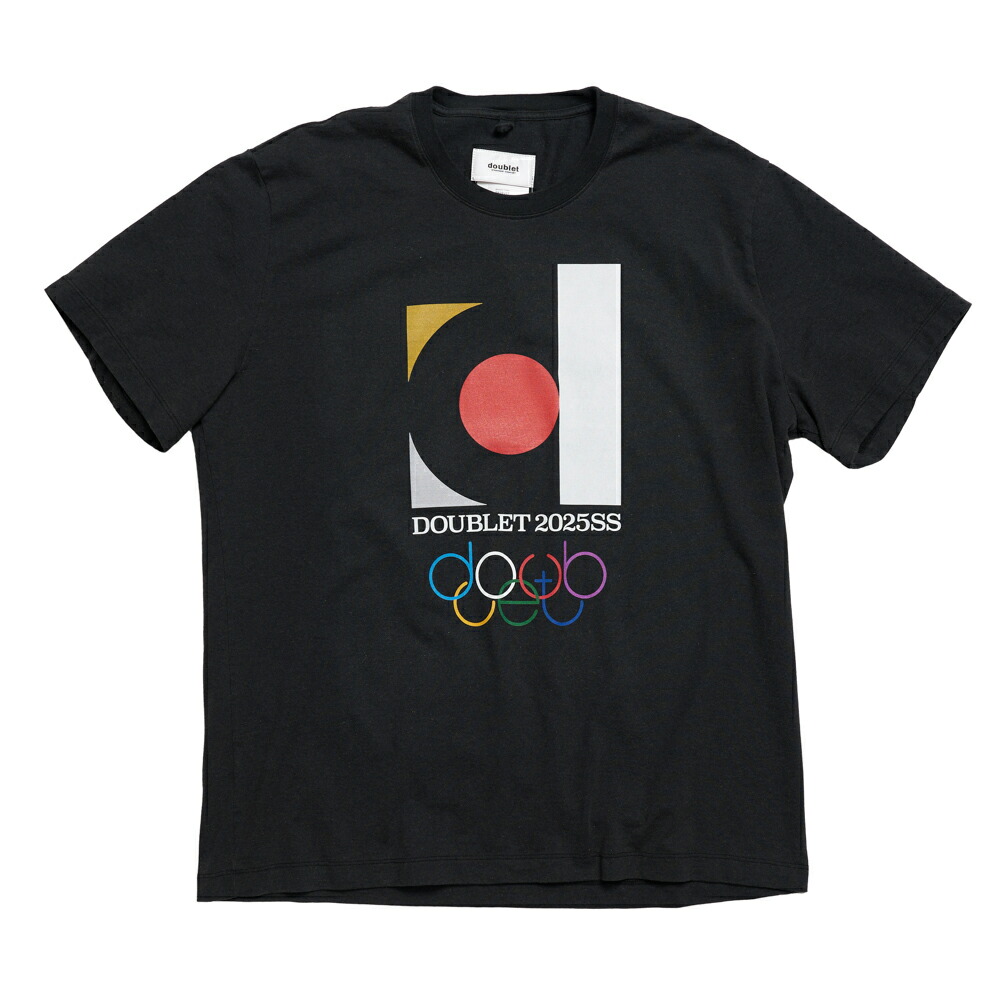 Doublet ダブレット グラフィックプリントTシャツ ブラック doublet/ダブレット】