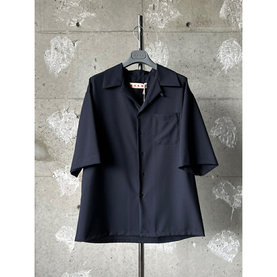 ＼全品P10倍！4/4(土)20時～／ MARNI | マル二 Shirt BLUE BLACK (CUMU0213A5UTW839) メンズ ブランド トップス シャツ