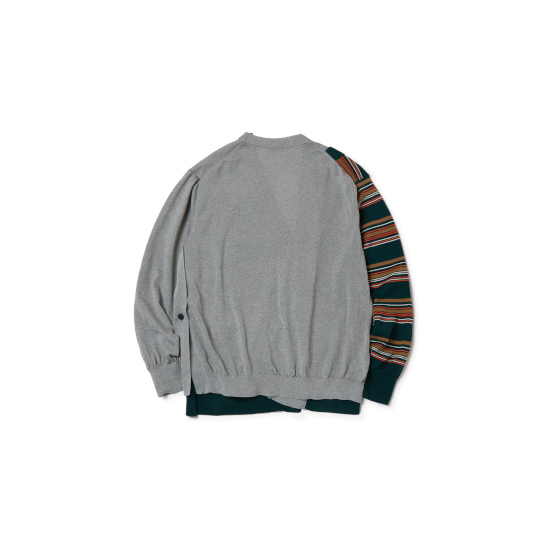 Kolor BEACON KNIT トップス 23SS (23SBM-N01331) A-Gray カーディガン