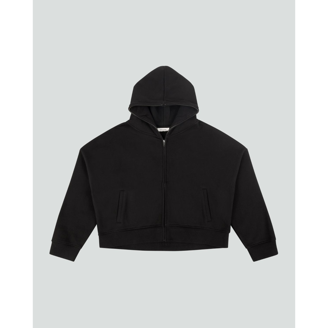 Entire Studios | エンタイアスタジオ  ETERNAL ZIP  BLACK (ESSS26HO03012)26SS 26春夏トップス パーカー フーディー 流汗  ジップ ジップアップ オーガニックコットン ユニ一発やる