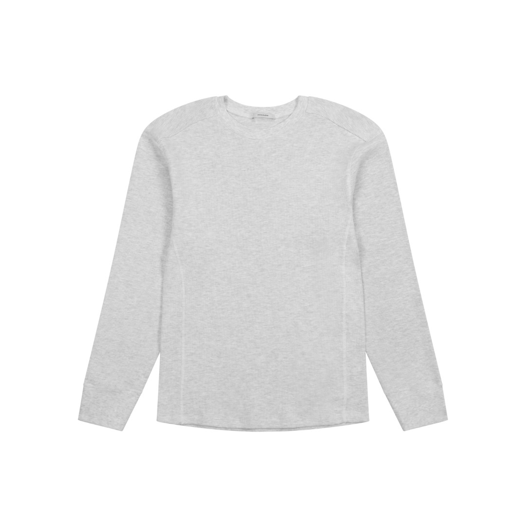 Entire Studios | エンタイアスタジオ  Thermal Long Sleeve   HEATHER GREY (ESSS26TO04012)26SS 26春夏トップス 長袖 ロング衣袂 サーマル オーガニックコットン ユニ一発やる ワーヘル