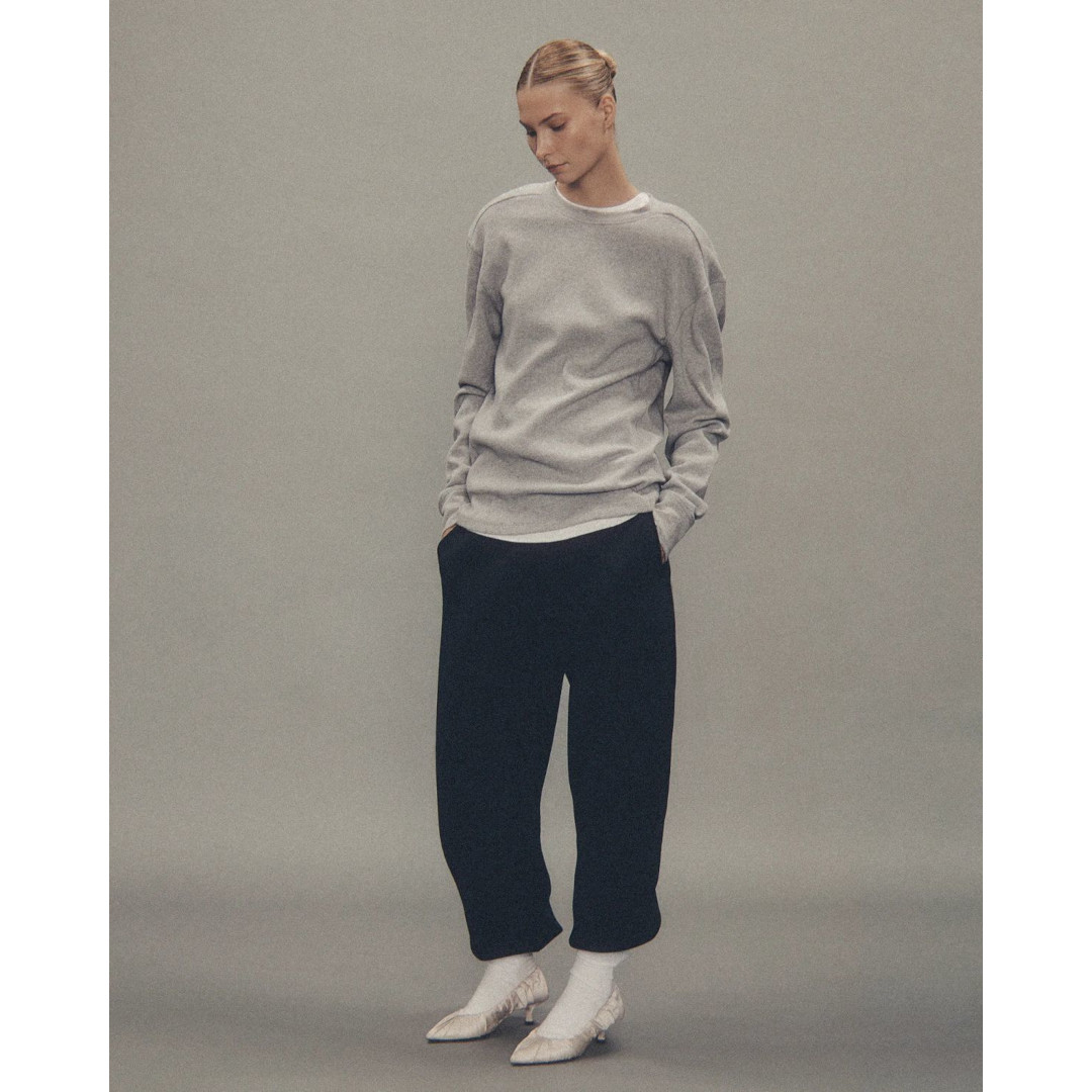 Entire Studios | エンタイアスタジオ  Thermal Long Sleeve  GREY MARLE (ESSS26TO01908)26SS 26春夏トップス 長袖 ロング衣袂 サーマル オーガニックコットン ユニ一発やる ワーヘル