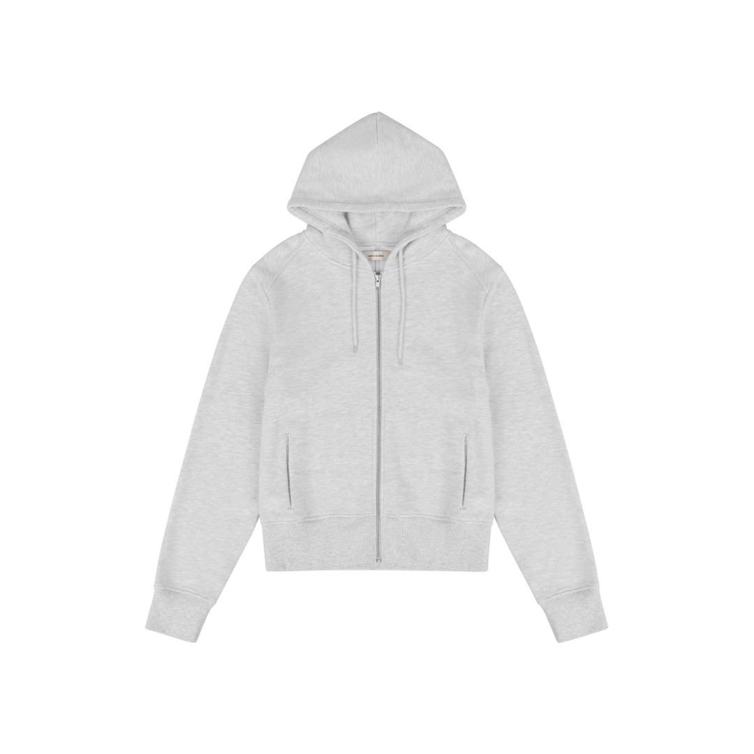 Entire Studios | エンタイアスタジオ Slim Zip Up HEATHER GREY (ESSS26HO01012)26SS 26春夏トップス パーカー フーディー スウェット ジップ ジップアップ ユニセックス スリム