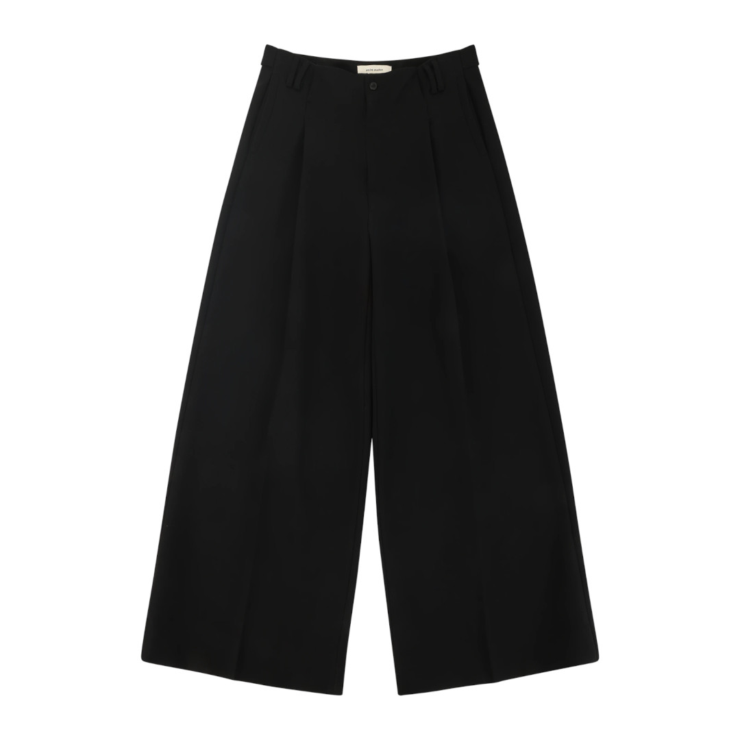 Entire Studios | エンタイアスタジオ Gill Trousers BLACK WOOL (PA02073) 26SS 26春夏 ズボン下 トラウザーズ 羊毛 広々とした