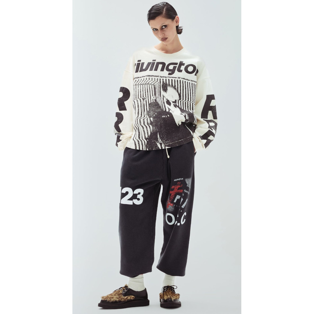 RRR123 | RIVINGTON ROI REBIS  ISNESS CVA LS TEE MAX WHITE (ISNS-LS92) 26SS 26春夏 トップス プルオーバー ロング捩り 長袖 袖刷り上げる