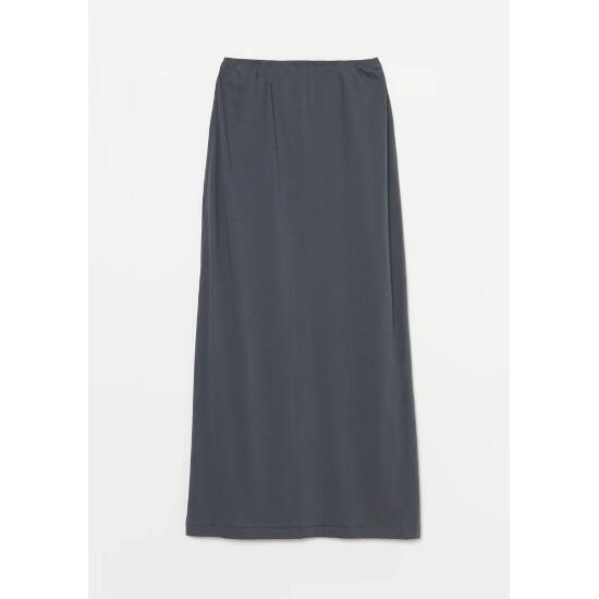 INSCRIRE 【アンスクリア】Light Jersey Long Skirt DK.GREY (IC251DAI25SSCUT20) 25SS　25春夏　トップス　ロングスカート
