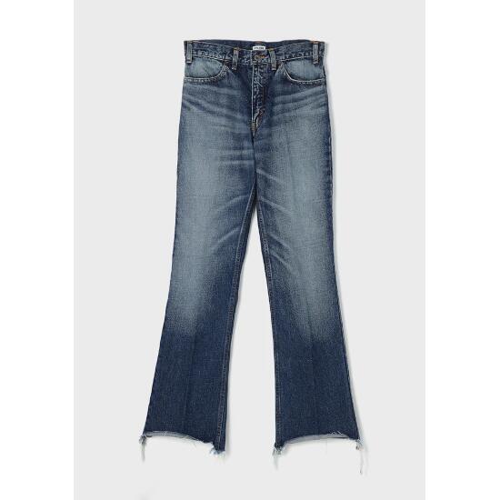 ＼全品10%OFFクーポン配布中／ INSCRIRE 【アンスクリア】002 Flare Denim DARK BLUE USED (IC251DAIDPT30B) 25SS　25春夏　パンツ　デニム　フレアデニム 23,606円