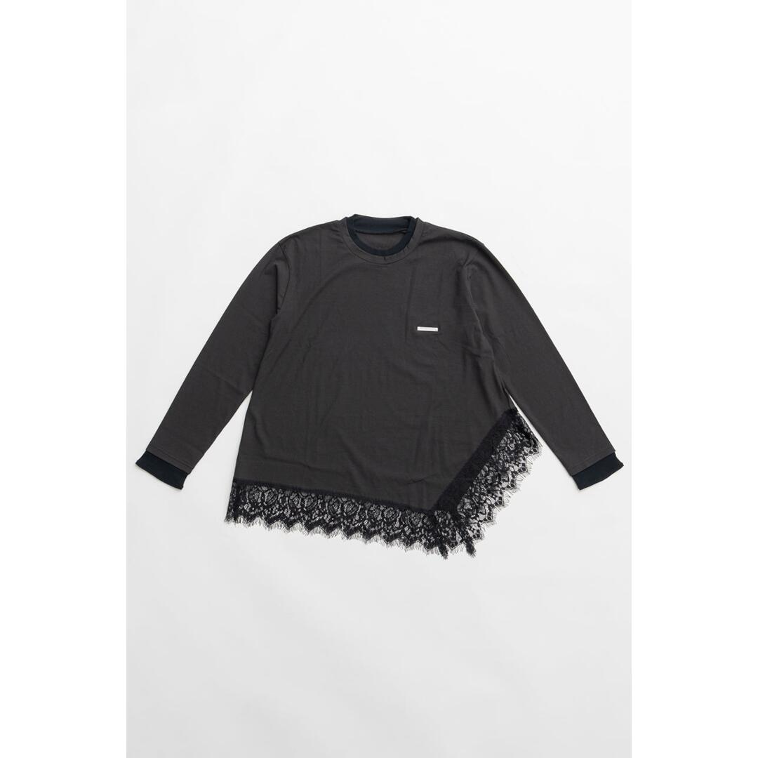 PRANK PROJECT 【プランクプロジェクト】Asymmetrical Hem Lace Top C.GRAY (31261415102)　26SS　26春夏　トップス　レーストップ