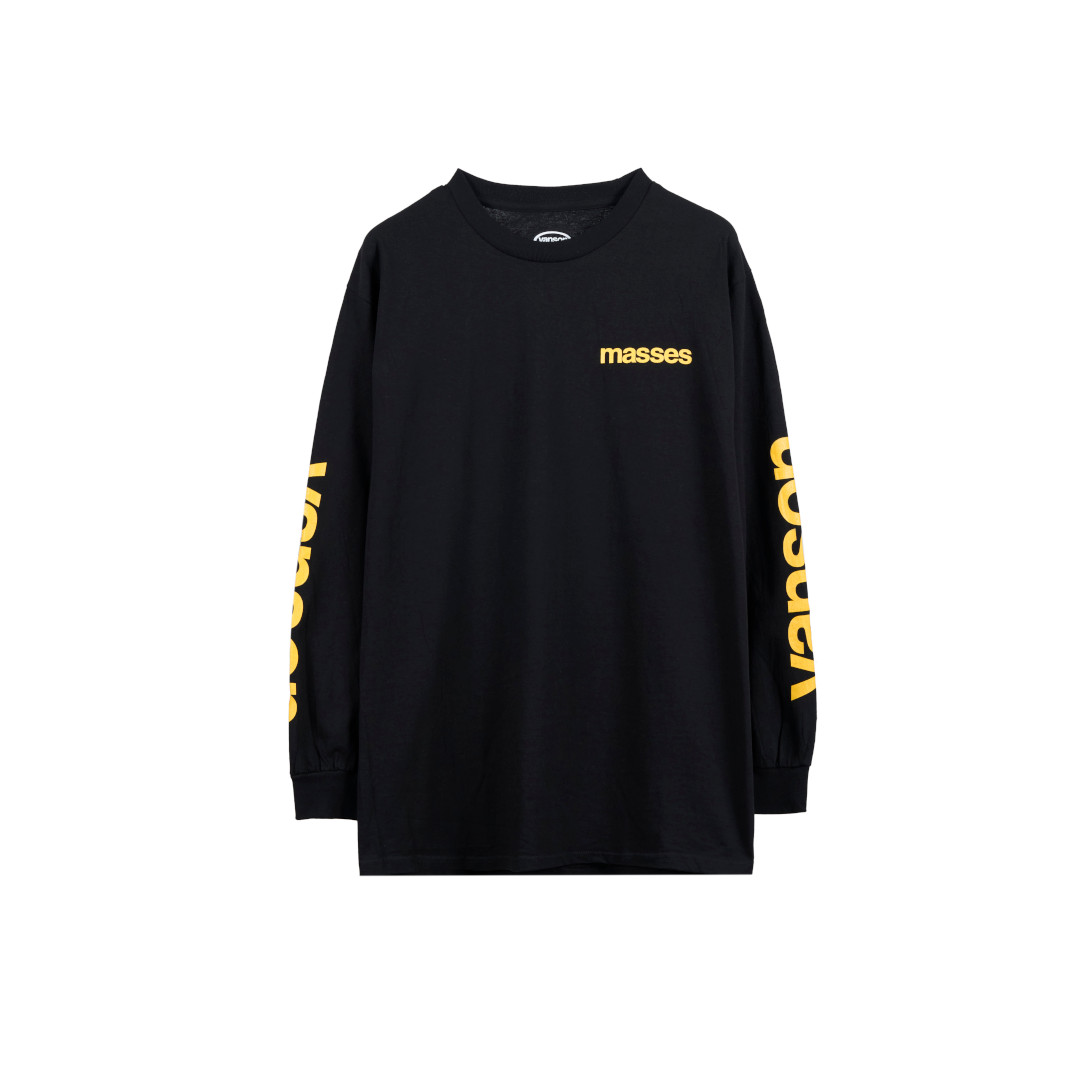 MASSES | マシス × VANSON Leathers T-SHIRT L/S/BLACK (1259087013) (1259087014)(1259087015) 26SS 26春夏 コラボ トップス 長袖 ロングスリーブ プリントTシャツ