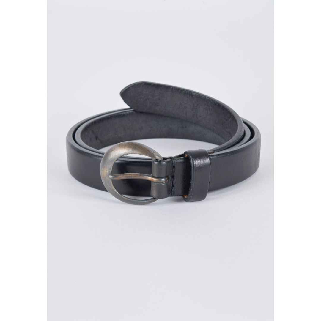 MASSES | マシス LEATHER BELT H  BLACK (1261043010) 26SS 26春夏 胴締め なめし革 カウなめし革