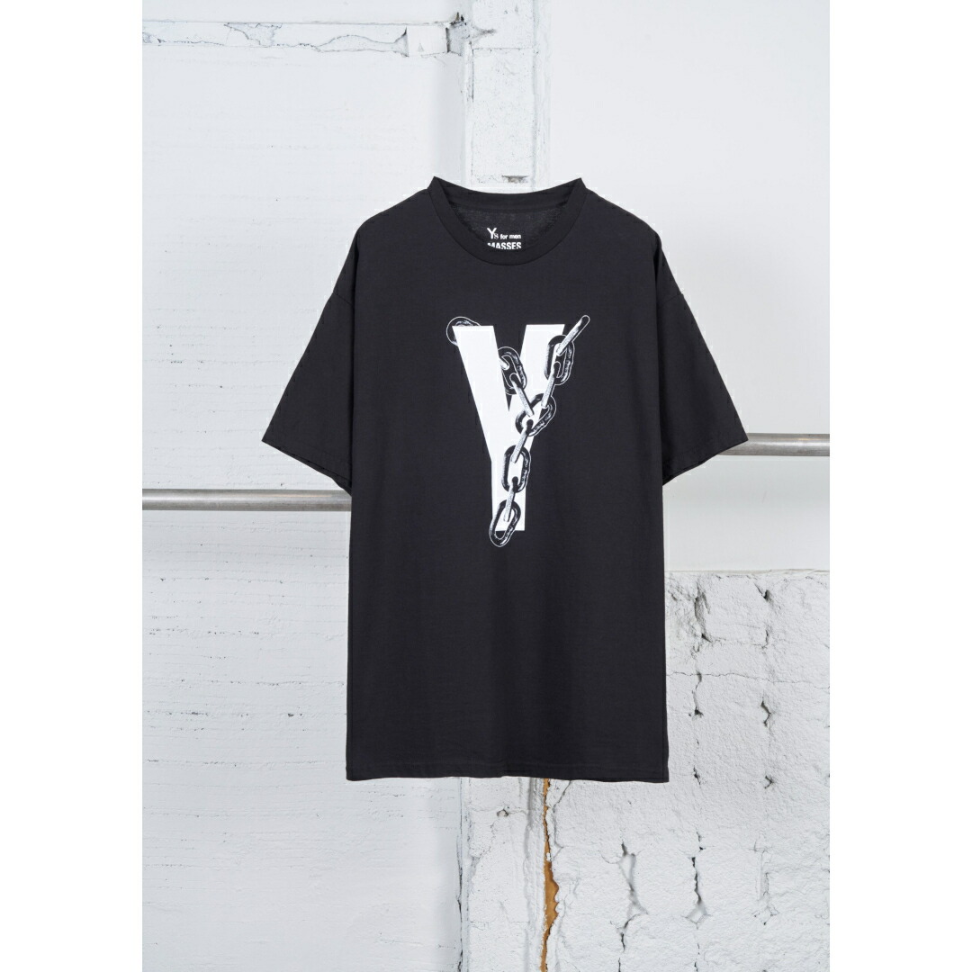 MASSES | マシス× Y\u0027s for men ROUND BODY SHORT SL V C/SHAIN Y BLACK (1269114012)(1269114013)(1269114014) 26SS 26春夏 トップス  半袖 遊撃手捩り プルオーバー