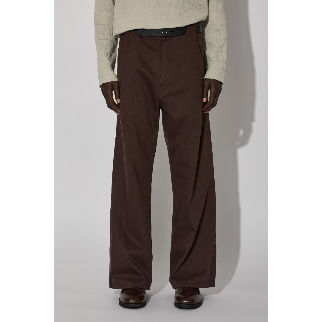 【7月19日20時~エントリーで最大P20倍】_J.L - A.L_ | ジェイラル Thonet Trousers MENTON BROWN (JBMW0624DE21) 26SS 26春夏 パンツ トラウザーズ デニム|セレクトショップ モンドジャコモ