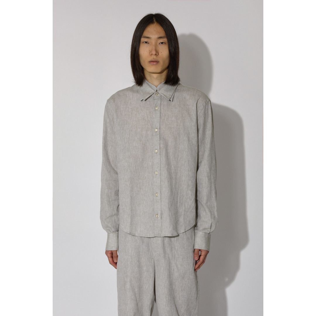 【7月19日20時~エントリーで最大P20倍】_J.L - A.L_ | ジェイラル Triple Collar Shirt LUGANO GREEN (JBMW0708FA498) 26SS 26春夏 トップス シャツ トリプルカラー ロングスリーブ 長袖|セレクトショップ モンドジャコモ